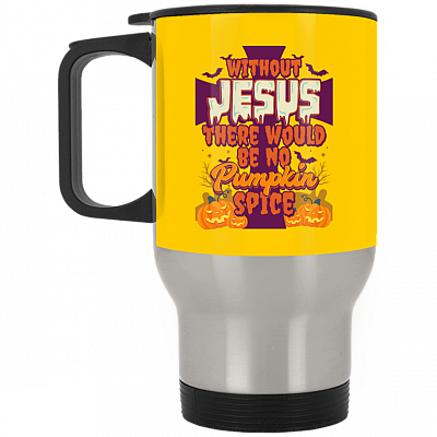 14 oz. Silver Travel Mug