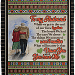 To My Husband When We Get to the End of Our Lives Together You Have Me Fleece Blanket - Sherpa Blanket