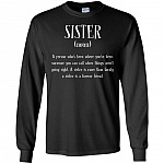 Sister Definition Hoodie - Sweatshirt - Long Sleeve Shirt