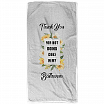 Thank You For Not Doing Coke In My Bathroom Funny Bath Towel For Bathroom Decor - Beach Towel