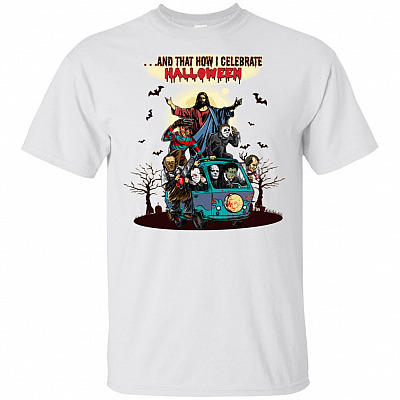 Alternative view of And That How I Celebrate Halloween God T-Shirt