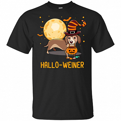 Hallo-weiner Dachshund Halloween T-Shirt - Funny Gift Shirt