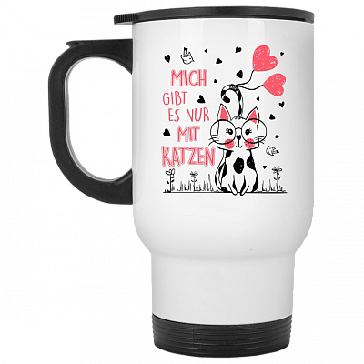 14 oz. White Travel Mug