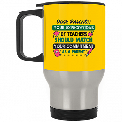 14 oz. Silver Travel Mug