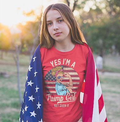 Alternative view of Yes I'm A Trump Girl Get Over It T-Shirt
