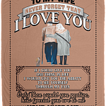 To My Wife Never Forget That I Love You How Special You Are To Me Fleece Blanket - Premium Sherpa Blanket