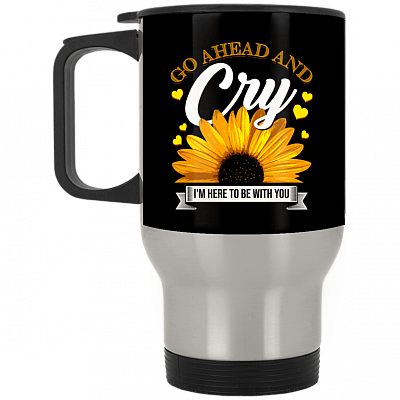 14 oz. Silver Travel Mug