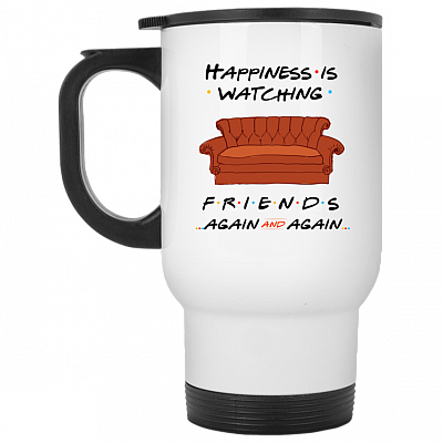 14 oz. White Travel Mug