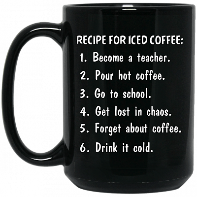 15 oz. Black Mug