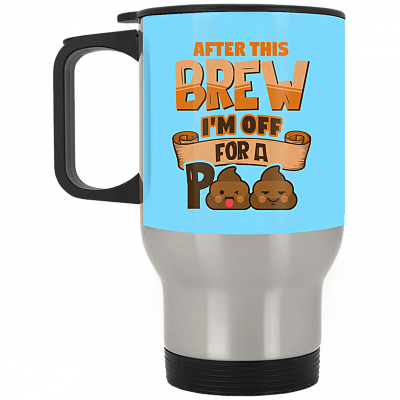 14 oz. Silver Travel Mug