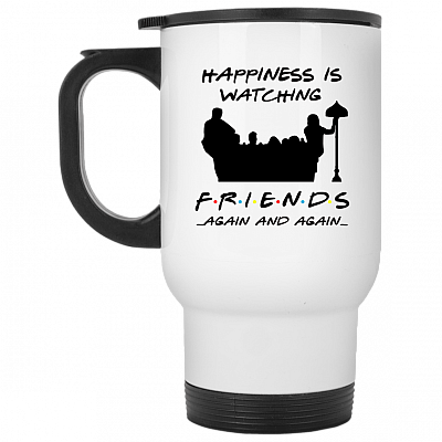 14 oz. White Travel Mug