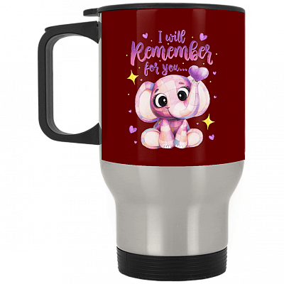 14 oz. Silver Travel Mug