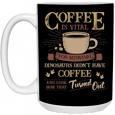 15 oz. White Mug