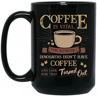 15 oz. Black Mug