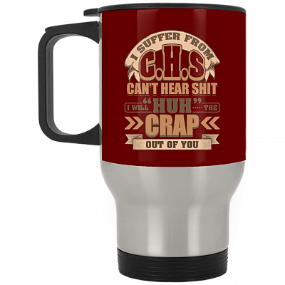 14 oz. Silver Travel Mug