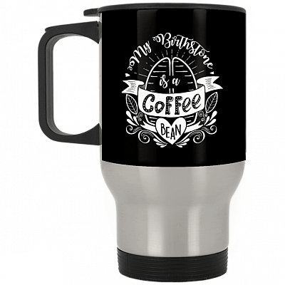 14 oz. Silver Travel Mug