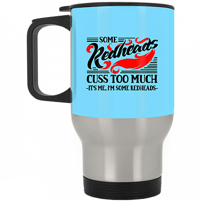 14 oz. Silver Travel Mug