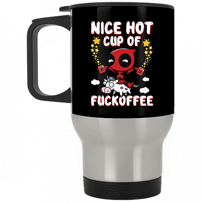 14 oz. Silver Travel Mug