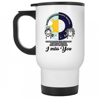 14 oz. White Travel Mug
