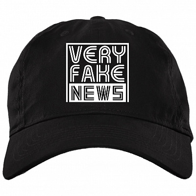 Very Fake News Donald Funny Political Twill Cap - High-Profile Snapback -Trucker Hat