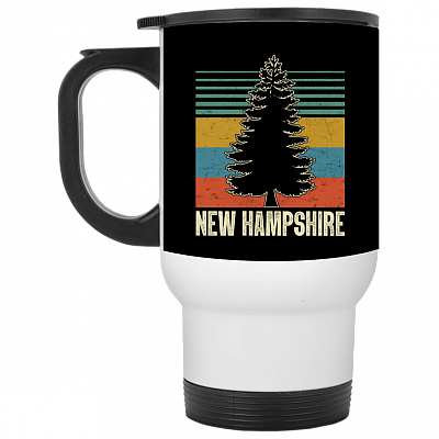 14 oz. White Travel Mug