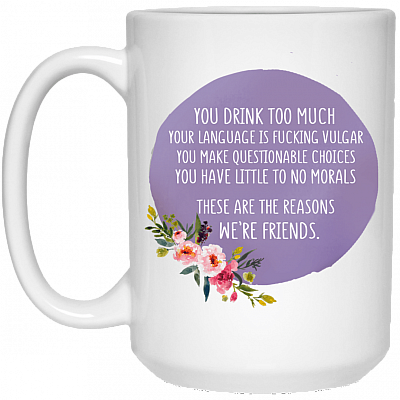 15 oz. White Mug