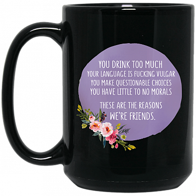 15 oz. Black Mug