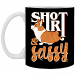 Short and Sassy Corgi Coffee Mug - Beer Stein - Water Bottle