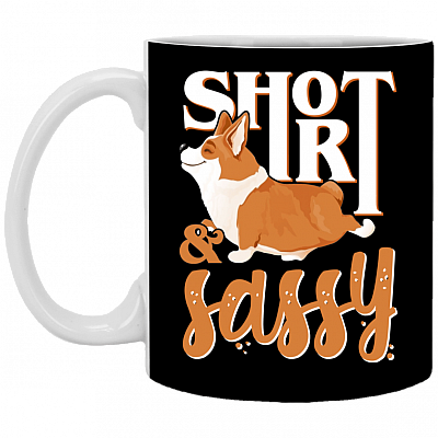 Short and Sassy Corgi Coffee Mug - Beer Stein - Water Bottle