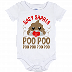 Baby Sharts Poo Poo Poo Poo Funny Baby Onesie - Baby Infant Bodysuit