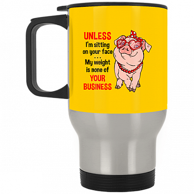 14 oz. Silver Travel Mug