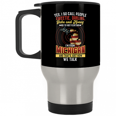 14 oz. Silver Travel Mug
