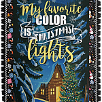 My Favorite Color Is Christmas Lights Fleece Blanket - Premium Sherpa Blanket - Woven Blanket
