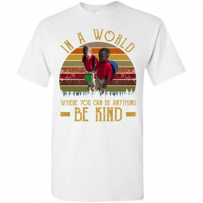 Autism Awareness In A World Where You Can Be Anything Be Kind Back To School Kids T-Shirt