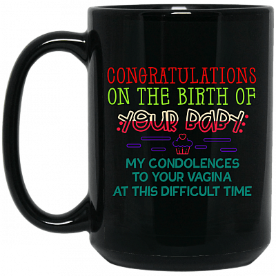 15 oz. Black Mug