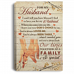 For My Husband I Can't Tell You How Blessed I Feel To Have You For My Husband Framed Canvas Prints-Unframed Poster