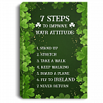 7 Steps To Improve Your Attitude Ireland Framed Canvas Prints - Unframed Poster - Decor Wall Art