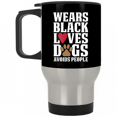 14 oz. Silver Travel Mug