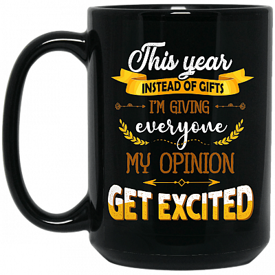 15 oz. Black Mug