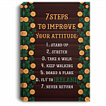 7 Steps to Improve Your Attitude Ireland Framed Canvas Prints - Unframed Poster - Wall Art