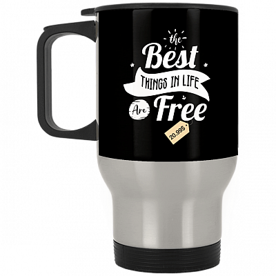 14 oz. Silver Travel Mug