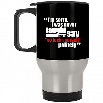 14 oz. Silver Travel Mug