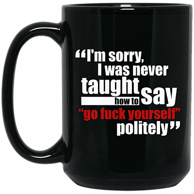 15 oz. Black Mug