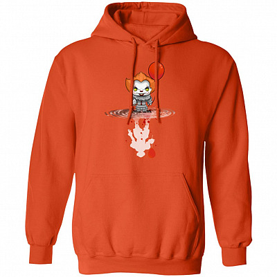 It Is You'll Float Too Clawn Reflection Hoodie - Fun Horror Movies Fan Gift Halloween Custom Sweatshirt