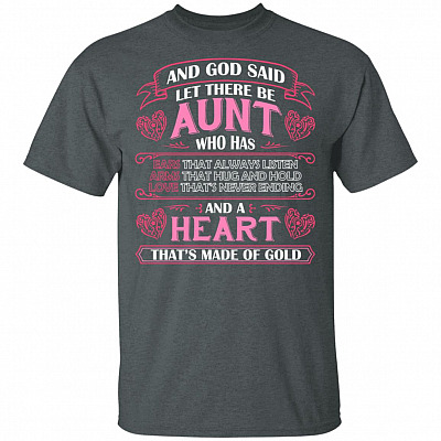 Alternative view of And God Said Let There Be Aunt - Auntie T-Shirt