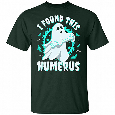 Alternative view of I Found This Humerus Funny Anatomy T-shirt - V-neck