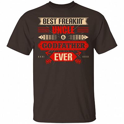 Alternative view of Best Freakin' Uncle and Godfather Ever T-Shirt - Gifts for Uncles