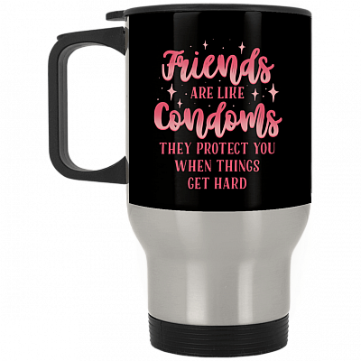 14 oz. Silver Travel Mug