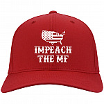 Impeach The MF Twill Cap - High-Profile Snapback Hat