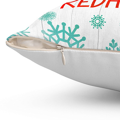 Alternative view of Baby It's Cold Outside So Grab a Hot Redhead Throw Pillow - Decorative Pillow - Indoor Outdoor Cushion